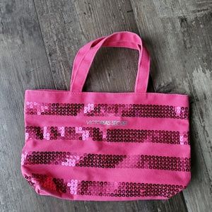 Victoria's Secret Pink Sequin Cosmetic Bag
